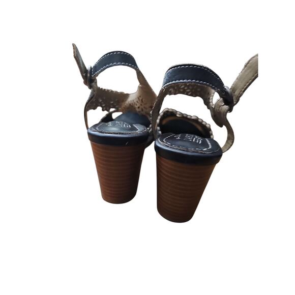 L'Artiste 41 Spring Steps Floradaciois black leather ankle strap sandals 9.5 10 - Picture 4 of 8